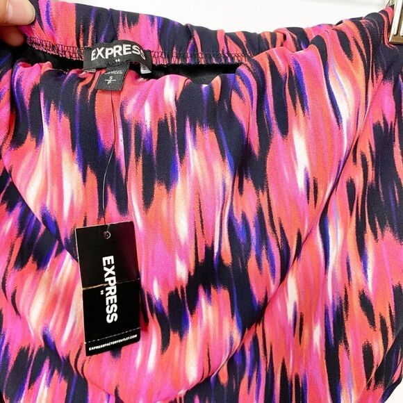 Express Dress Womens Pink Sleeveless Mini Ladies Size Small Pink Black NEW - Picture 4 of 7